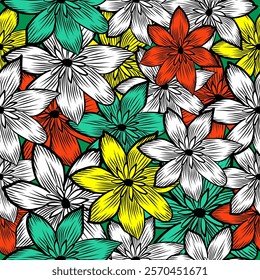 Ethnic Ikat floral seamless pattern. Embroidery , floral vintage pattern.print striped ornament floral. Texture textile background vector illustration ornate elegant luxury vintage retro style.