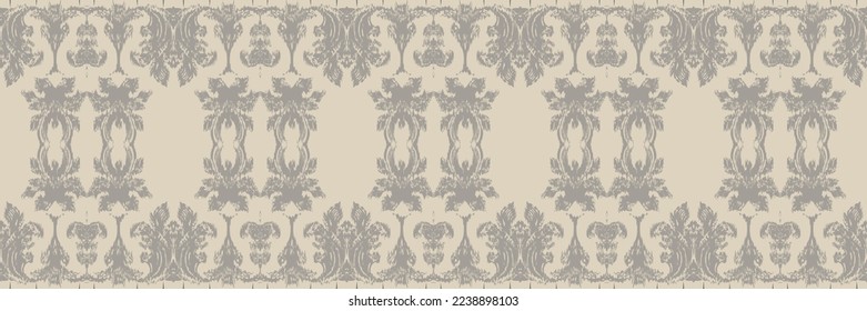 Diseños vectoriales digitales de batik de flores de ikat de origen étnico para Print saree Kurti Borneo Tejidos símbolos de brochas elegantes