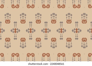 Ethnic ikat flowers batik textile seamless pattern digital vector design for Print saree Kurti Borneo Fabric border brush symbols swatches designer