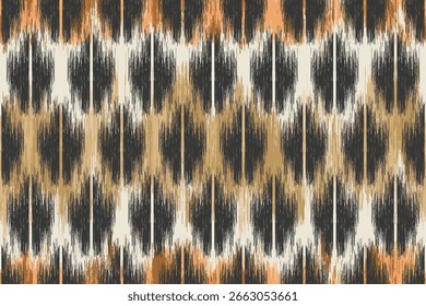 Etnia Ikat geométrica sem emenda padrão pastel tom. Abstrato tradicional folk antique tecido gráfico line.Tribal bordado costura ikat repetir pattern.Design para fundo, cortina, tapete, papel de parede