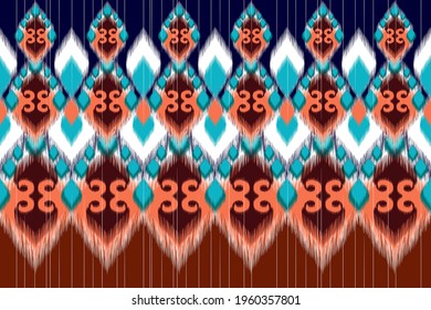 Diseño de patrones indio sin fisuras. tela tribal geométrica alfombra azteca nativa boho mandalas chevron africano papel de pared textil. Fondo de las ilustraciones del vector de textura de almohada.
