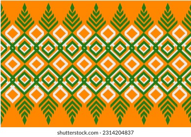 Ethnic ikat pattern. Background seamless pattern. Embroidery design.