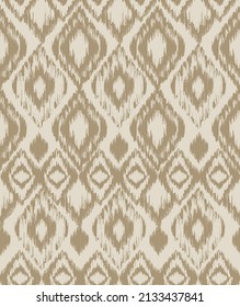Ethnic Ikat pattern with background Traditional pattern on the fabric surface for high fashion with tonal monochrome colors combination