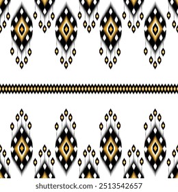Ethnic ikat pattern beautiful pattern,fashion style,aztec geometric art ornament print.ethnic abstract art.Seamless fabric.design for fabric, carpet,clothing,wallpaper.