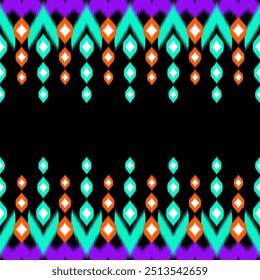 Ethnic ikat pattern beautiful pattern,fashion style,aztec geometric art ornament print.ethnic abstract art.Seamless fabric.design for fabric, carpet,clothing,wallpaper.