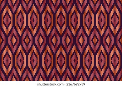 Ethnic Ikat pattern cloth by the yard Wallpaper and home decor with abstract, tribal motifs, ornaments, luxury, ethnic, floral, African.