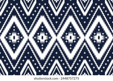 Ethnic ikat pattern.beautiful pattern. folk embroidery,bohemian style,aztec geometric art ornament print.ethnic abstract Inkatha art.Seamless fabric.design for fabric, carpet, wallpaper, clothing	