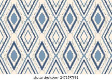 Ethnic ikat pattern.beautiful pattern. folk embroidery,bohemian style,aztec geometric art ornament print.ethnic abstract art.Seamless fabric.design for fabric, carpet, wallpaper, clothing