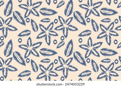 Ethnic ikat pattern.beautiful pattern. folk embroidery,bohemian style,aztec geometric art ornament print.ethnic abstract art.Seamless fabric.design for fabric, carpet, wallpaper, clothing	