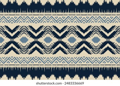 Ethnic ikat pattern.beautiful pattern. folk embroidery,bohemian style,aztec geometric art ornament print.ethnic abstract art.Seamless fabric.design for fabric, carpet, wallpaper, clothing