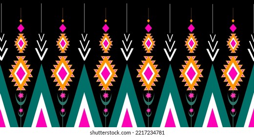 patrones de ikat étnicos geométrico nativo tribal boho motif alfombra de tela textil azteca mandalas flor de india afroamericana