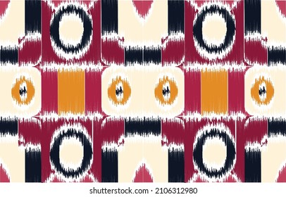 Ethnic Ikat Patterns Images. Design for carpet, wallpaper, clothing, wrapping, fabric, cover, textile