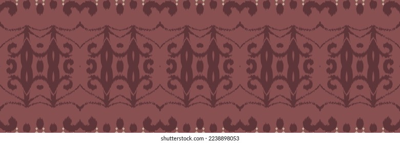 Ethnic ikat prints batik textile seamless pattern digital vector design for Print saree Kurti Borneo Fabric border brush symbols swatches designer