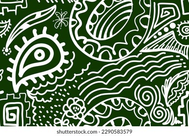 Ethnic ikat seamless pattern, African style, Abstract vector, Chevron embroidery, Paisley embroidery, Navajo geometric pattern, Aztec and tribal motifs, Vector  hand drawn style, Design for printing.