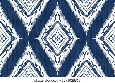 Ethnic ikat seamless pattern, African style, Abstract vector, Chevron embroidery, Paisley embroidery, Navajo aboriginal pattern, Aztec and tribal motifs, geometric pattern, Vector hand drawn style.