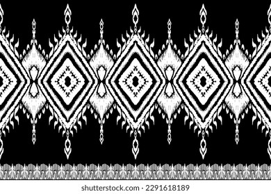 Ethnic ikat seamless pattern, African style, Abstract vector, Chevron embroidery, Paisley embroidery, Navajo aboriginal pattern, Aztec and tribal motifs, geometric pattern, Vector hand drawn style.