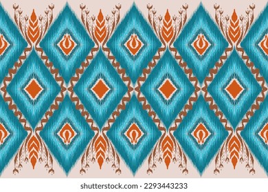 Ethnic ikat seamless pattern, African style, Abstract vector, Chevron embroidery, Paisley embroidery, Navajo aboriginal pattern, Aztec and tribal motifs, geometric pattern, Vector hand drawn style.