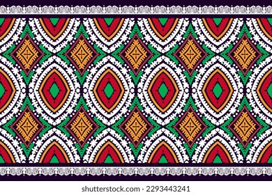 Ethnic ikat seamless pattern, African style, Abstract vector, Chevron embroidery, Paisley embroidery, Navajo aboriginal pattern, Aztec and tribal motifs, geometric pattern, Vector hand drawn style.