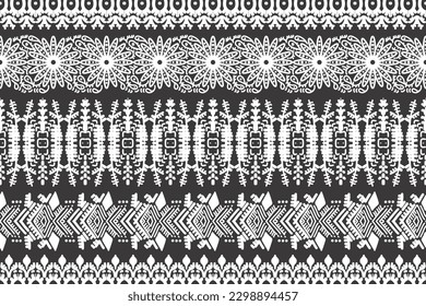 Ethnic ikat seamless pattern, African style, Abstract vector, Chevron embroidery, Paisley embroidery, Navajo aboriginal pattern, Aztec and tribal motifs, geometric pattern, Vector hand drawn style.