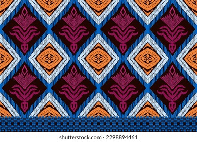 Ethnische kat nahtlose Muster, afrikanischer Stil, abstrakter Vektor, Chevron Stickerei, Paisley Stickerei, Navajo aborigines Muster, Aztec und Stammesmotive, geometrisches Muster, handgezeichneter Vektor.