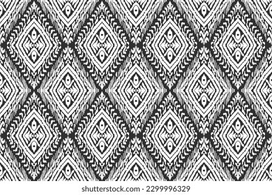 Ethnic ikat seamless pattern, African style, Abstract vector, Chevron embroidery, Paisley embroidery, Navajo aboriginal pattern, Aztec and tribal motifs, geometric pattern, Vector hand drawn style.