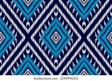 Ethnic ikat seamless pattern, African style, Abstract vector, Chevron embroidery, Paisley embroidery, Navajo aboriginal pattern, Aztec and tribal motifs, geometric pattern, Vector hand drawn style.