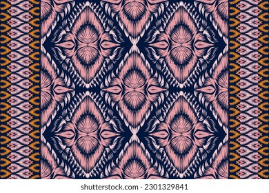 Ethnic ikat seamless pattern, African style, Abstract vector, Chevron embroidery, Paisley embroidery, Navajo aboriginal pattern, Aztec and tribal motifs, geometric pattern, Vector hand drawn style.