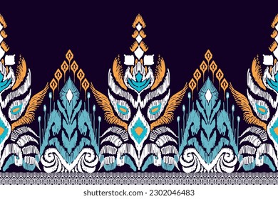 Ethnic ikat seamless pattern, African style, Abstract vector, Chevron embroidery, Paisley embroidery, Navajo aboriginal pattern, Aztec and tribal motifs, geometric pattern, Vector hand drawn style.