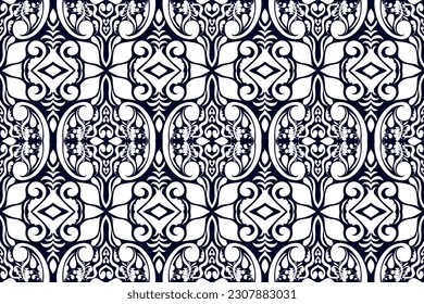 Ethnic ikat seamless pattern, African style, Abstract vector, Chevron embroidery, Paisley embroidery, Navajo aboriginal pattern, Aztec and tribal motifs, geometric pattern, Vector hand drawn style.