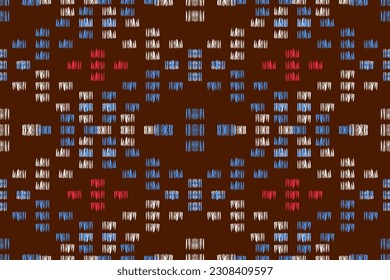 Ethnic ikat seamless pattern, African style, Abstract vector, Chevron embroidery, Paisley embroidery, Navajo aboriginal pattern, Aztec and tribal motifs, geometric pattern, Vector hand drawn style.