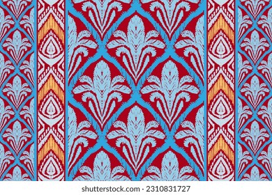 Ethnic ikat seamless pattern, African style, Abstract vector, Chevron embroidery, Paisley embroidery, Navajo aboriginal pattern, Aztec and tribal motifs, geometric pattern, Vector hand drawn style.