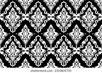 Ethnic ikat seamless pattern, African style, Abstract vector, Chevron embroidery, Paisley embroidery, Navajo aboriginal pattern, Aztec and tribal motifs, geometric pattern, Vector hand drawn style.