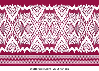 Ethnic ikat seamless pattern, African style, Abstract vector, Chevron embroidery, Paisley embroidery, Navajo aboriginal pattern, Aztec and tribal motifs, geometric pattern, Vector hand drawn style.