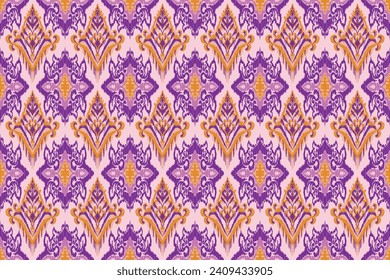 Ethnic ikat seamless pattern, African style, Abstract vector, Chevron embroidery, Paisley embroidery, Navajo aboriginal pattern, Aztec and tribal motifs, geometric pattern, Vector hand drawn style.