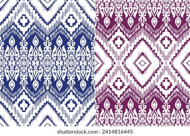 Ethnic ikat seamless pattern, African style, Abstract vector, Chevron embroidery, Paisley embroidery, Navajo aboriginal pattern, Aztec and tribal motifs, geometric pattern, Vector hand drawn style.
