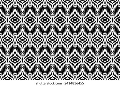Ethnic ikat seamless pattern, African style, Abstract vector, Chevron embroidery, Paisley embroidery, Navajo aboriginal pattern, Aztec and tribal motifs, geometric pattern, Vector hand drawn style.