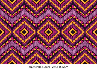 Ethnic ikat seamless pattern, African style, Abstract vector, Chevron embroidery, Paisley embroidery, Navajo aboriginal pattern, Aztec and tribal motifs, geometric pattern, Vector hand drawn style.