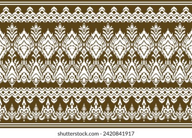 Ethnic ikat seamless pattern, African style, Abstract vector, Chevron embroidery, Paisley embroidery, Navajo aboriginal pattern, Aztec and tribal motifs, geometric pattern, Vector hand drawn style.