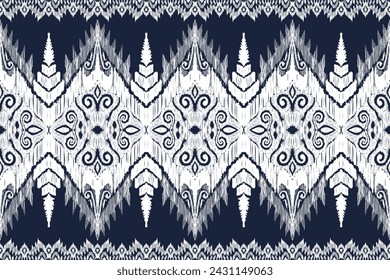 Ethnic ikat seamless pattern, African style, Abstract vector, Chevron embroidery, Paisley embroidery, Navajo aboriginal pattern, Aztec and tribal motifs, geometric pattern, Vector hand drawn style.