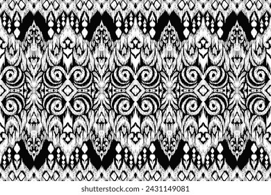 Ethnic ikat seamless pattern, African style, Abstract vector, Chevron embroidery, Paisley embroidery, Navajo aboriginal pattern, Aztec and tribal motifs, geometric pattern, Vector hand drawn style.