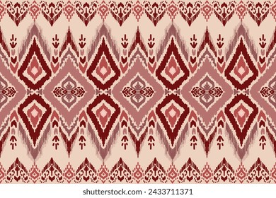 Ethnic ikat seamless pattern, African style, Abstract vector, Chevron embroidery, Paisley colorful, Navajo aboriginal pattern, Aztec and tribal motifs, geometric pattern, Vector hand drawn style.