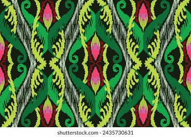 Ethnic ikat seamless pattern, African style, Abstract vector, Chevron embroidery, Paisley colorful, Navajo aboriginal pattern, Aztec and tribal motifs, geometric pattern, Vector hand drawn style.
