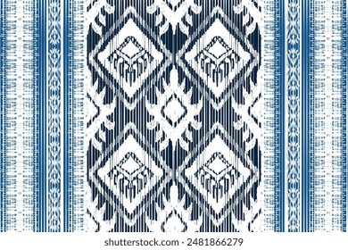 Ethnic ikat seamless pattern, African style, Abstract vector, Chevron embroidery, Paisley embroidery, Navajo aboriginal pattern, Aztec and tribal motifs, geometric pattern, Vector hand drawn style.