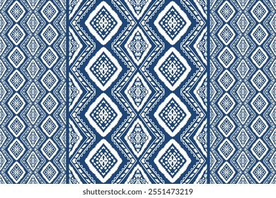 Ethnic ikat seamless pattern, African style, Abstract vector, Chevron embroidery, Paisley embroidery, Navajo aboriginal pattern, Aztec and tribal motifs, Vector hand drawn style.