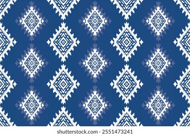 Ethnic ikat seamless pattern, African style, Abstract vector, Chevron embroidery, Paisley embroidery, Navajo aboriginal pattern, Aztec and tribal motifs, Vector hand drawn style.