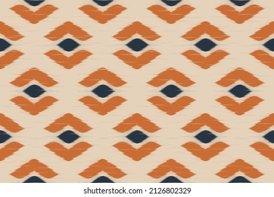 Ethnic ikat seamless pattern. Design for background, wallpaper, vector illustration, fabric, clothing, batik, carpet, embroidery.