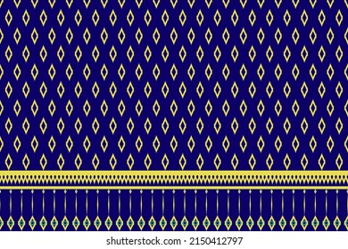 Ethnic ikat seamless pattern design. Asian fabric  sarong, textile decoration wallpaper. Native geometric chevron texture vector illustrations background.