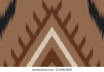 Ethnische Kat nahtlose Muster. handgezeichnete handwerkliche Stickerei böhmische, abstrakte quadratische geographische Kunst Stoff ikat Textilmaterial Design für Hintergrund, Vorhang, Teppich, Tapete, Kleidung, Batik.