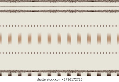 Ethnic ikat seamless pattern. hand drawn craftsmanship embroidery bohemian, abstract square geographic art fabric ikat textile material design for curtain, carpet, wallpaper, clothing, Batik.