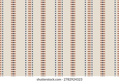 ethnic ikat seamless pattern. hand drawn craftsmanship embroidery bohemian, abstract square geographic art fabric ikat textile material design for curtain, carpet, wallpaper, clothing, Batik. I drew this by myself, it's not AI generated.
